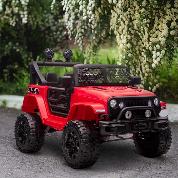 12V Jeep 1 Seater Battery Powered Kids Ride On Car Off Road Truck Toy w  Parent Remote Discount