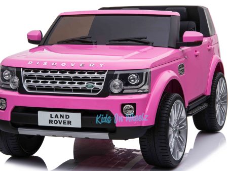 LAND ROVER DISCOVERY 12V KIDS RIDE ON 2 SEATER - PINK Cheap