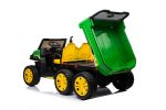 24V Farm Truck UTV 2 Seater 6 Wheels with Tipper Electric Kids  Ride-On Car with Parental Remote Controller Green-KOW Online Sale