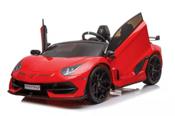 2 Seater Lamborghini Aventador SVJ 12V Electric Kids  Ride-On Car with Parental Remote Control - Kids On Wheelz Discount