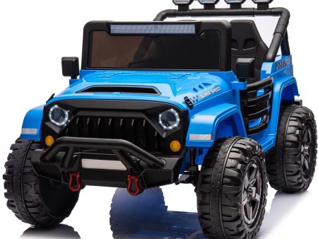 HAVOC 2 Seater Jeep 24V Kids Ride On Car Toy with Open Doors, Realistic Lights and Remote Control Online Sale