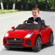 12V Jaguar F-Type SVR Licensed Kids Ride On Car Red For Discount