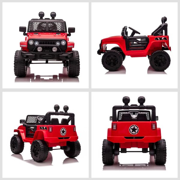 12V Jeep 1 Seater Battery Powered Kids Ride On Car Off Road Truck Toy w  Parent Remote Discount