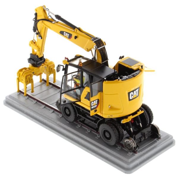 1:50 Cat® M323F Railroad Wheeled Excavator - Safety Yellow Version High Line Series, 85661 on Sale