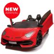 2 Seater Lamborghini Aventador SVJ 12V Electric Kids  Ride-On Car with Parental Remote Control - Kids On Wheelz Discount