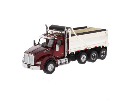 1:50 Kenworth T880 SBFA Dump-Truck  - Radiant red cab + Chrome plated dump body, 71059 Discount