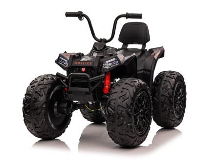 Kids Ride On Atv 24V 4x4 Off-road ATV with Monster Tires, Independent Suspension, Realistic Lights and Leather Seat - Kids On Wheelz Online Hot Sale