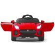 12V Jaguar F-Type SVR Licensed Kids Ride On Car Red For Discount