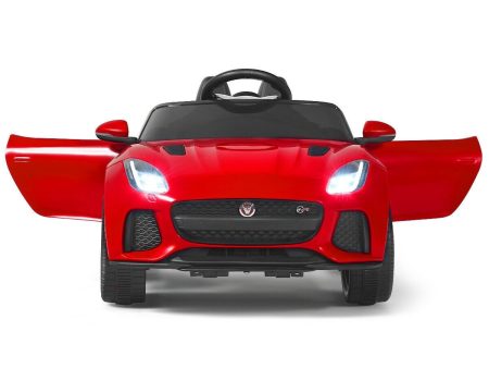 12V Jaguar F-Type SVR Licensed Kids Ride On Car Red For Discount