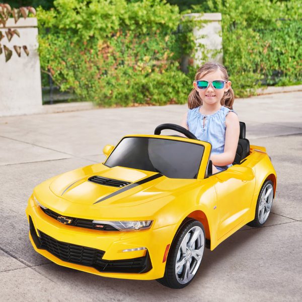 12V Licensed Chevrolet Camaro with Remote Control Ride On Car Discount