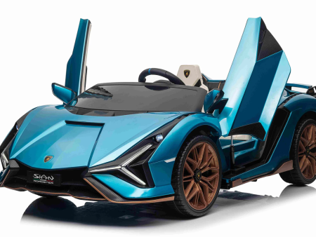 Lamborghini SIAN 24V 2 Seater Ride on Car for Kids with 4WD, Parental Remote Control, EVA Wheels, Leather Seat on Sale