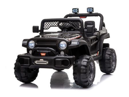 12V Jeep Kids Ride On Car Toy with Open Doors, Realistic Lights and Remote Control For Cheap