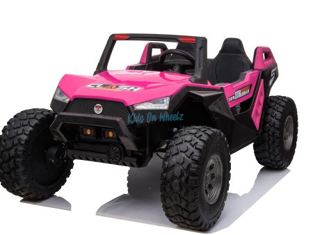 2 Seater 24V Dune Buggy Off-Road UTV Electric Kids  Ride-on Car with Remote Control - Hot Pink Limited Edition Online now