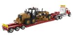 1:50 International HX520 Tandem Tractor + XL 120 Trailer, Red w  Cat® 12M3 Motor Grader loaded including both rear boosters, 85598 Fashion