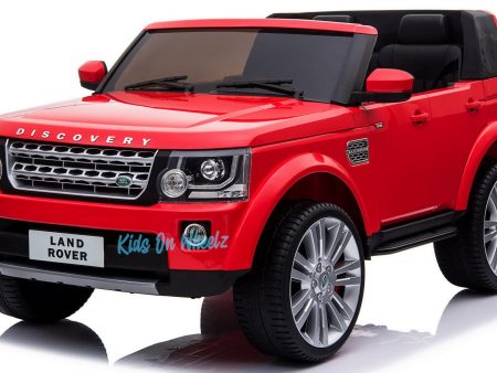 LAND ROVER DISCOVERY 12V KIDS RIDE ON 2 SEATER - RED Hot on Sale