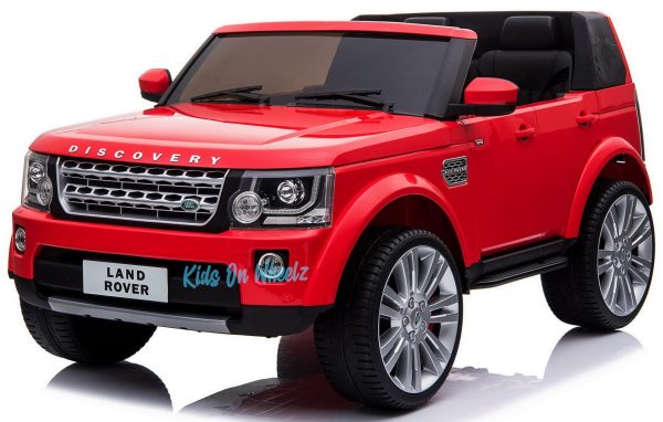 LAND ROVER DISCOVERY 12V KIDS RIDE ON 2 SEATER - RED Hot on Sale