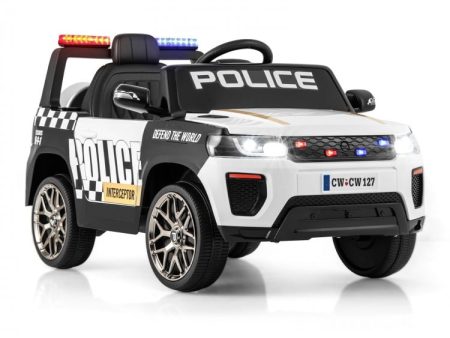 12V Kids Ride on Police Car with Remote and Siren Flashing Lights Fashion