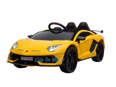 LAMBORGHINI AVENTADOR SVJ KIDS RIDE ON CAR 12V - YELLOW |SOLD OUT| Fashion