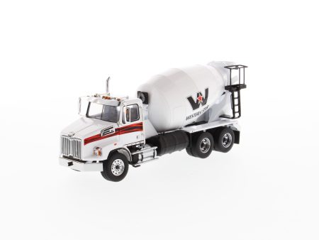 1:50 Western Star 4700 SB Concrete Mixer   - White cab + White mixer drum, 71035 For Sale