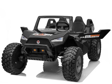 High Speed 2.0 24V Dune Buggy Up To 15 km h Off-Road UTV Limited Edition Black with Remote Control and Rubber Tires For Cheap