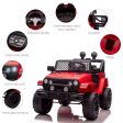 12V Jeep 1 Seater Battery Powered Kids Ride On Car Off Road Truck Toy w  Parent Remote Discount