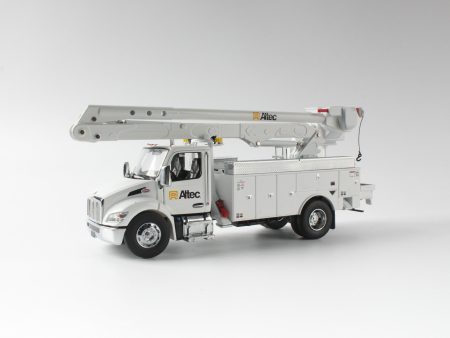 1:32 Peterbilt 536 cab with Altec AA55 Aerial - White Truck White Body, 71105 Online now