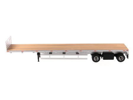 1:50 53  Flat bed trailer  - Silver, 91023 For Discount