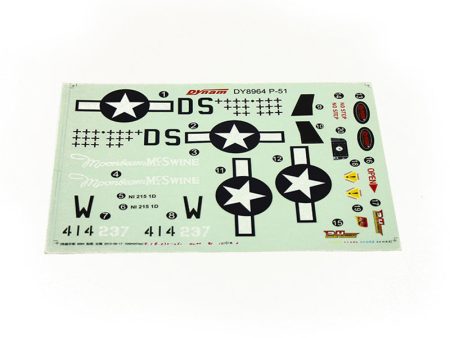 Dynam Mini P-51D Mustang V2 Decal Cheap