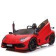 2 Seater Lamborghini Aventador SVJ 12V Electric Kids  Ride-On Car with Parental Remote Control - Kids On Wheelz Discount