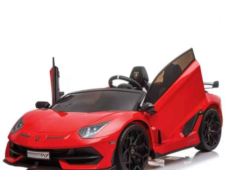 2 Seater Lamborghini Aventador SVJ 12V Electric Kids  Ride-On Car with Parental Remote Control - Kids On Wheelz Discount