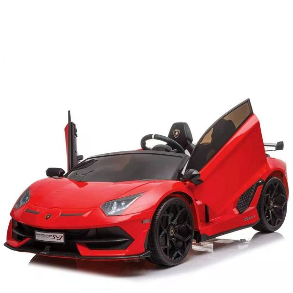 2 Seater Lamborghini Aventador SVJ 12V Electric Kids  Ride-On Car with Parental Remote Control - Kids On Wheelz Discount