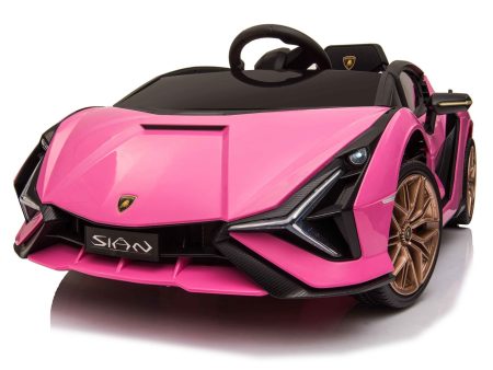 Official Licensed Lamborghini Sian 12V Electric Kids Ride On - Pink Supply