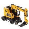 1:50 Cat® M323F Railroad Wheeled Excavator - Safety Yellow Version High Line Series, 85661 on Sale