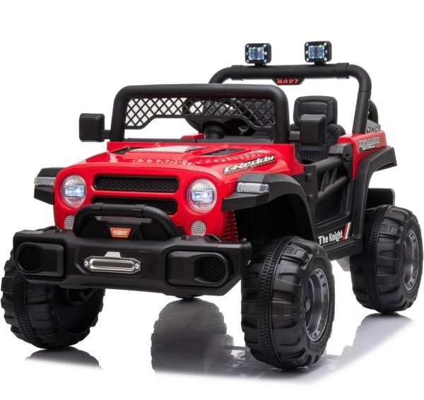 12V Jeep Kids Ride On Car Toy with Open Doors, Realistic Lights and Remote Control For Cheap