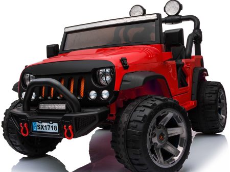 24V Jeep Wrangler  2 Seater Classic Ride on Car Toy with Remote Control and MP3 Player Online now