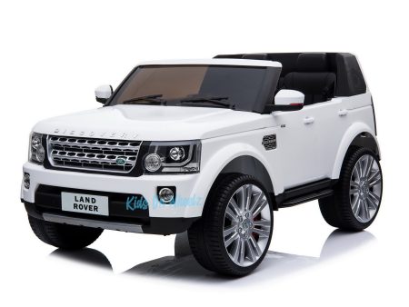 LAND ROVER DISCOVERY 12V KIDS RIDE ON 2 SEATER - WHITE Sale