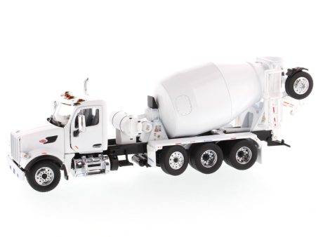 1:50 Peterbilt 567 SFFA Tandem with Pusher & Tag Axles with McNeilus Bridgemaster Mixer , White - 71074 For Discount