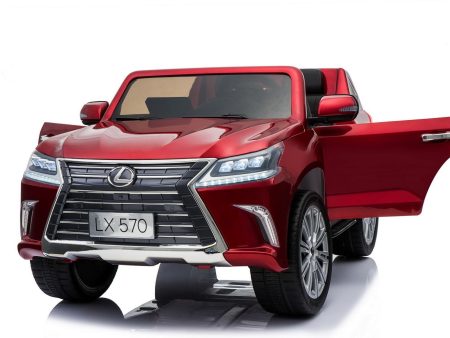 Lexus LX570 12V Ride-on Car for Kids 2 Seater- Red For Cheap