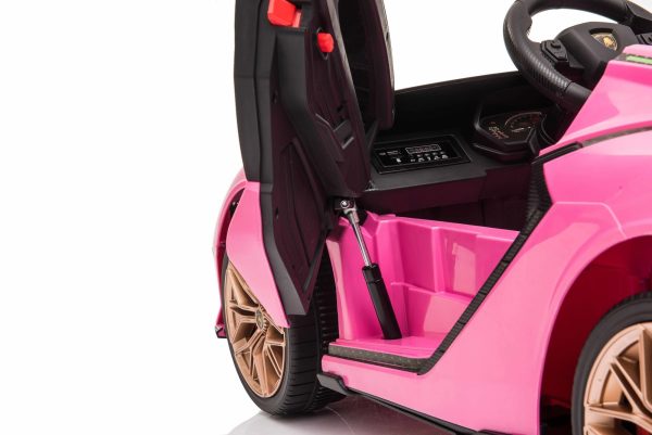 Official Licensed Lamborghini Sian 12V Electric Kids Ride On - Pink Supply