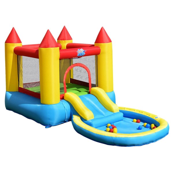 Kids Inflatable Bounce House Castle with Balls Pool and Bag Online now