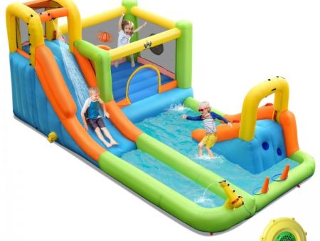 7 In 1 Jumping Bouncer Castle with 735W Blower for Backyard Online now