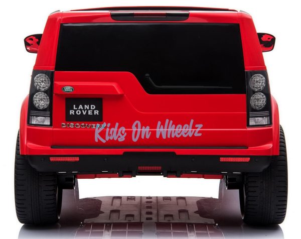 LAND ROVER DISCOVERY 12V KIDS RIDE ON 2 SEATER - RED Hot on Sale