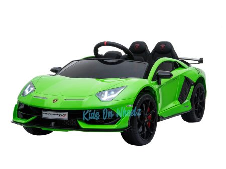 LAMBORGHINI AVENTADOR SVJ KIDS RIDE ON CAR 12V - LIME  | SOLD OUT | Hot on Sale