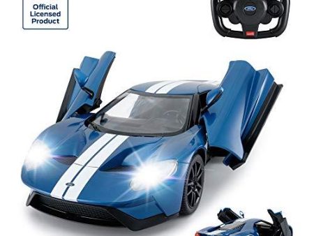 Rastar 1:14 R C FORD GT (Doors Manually) Remote Control Car for Kids Blue Supply