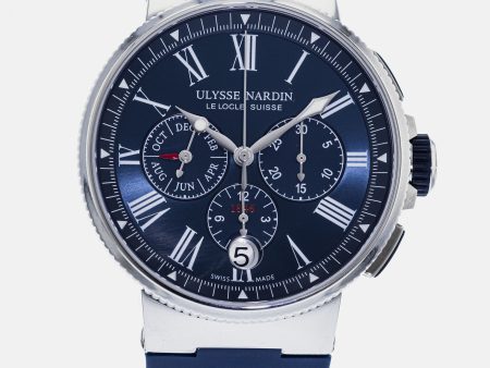 Ulysse Nardin Marine Chronograph Annual Calendar 1533-150-3 43 Hot on Sale